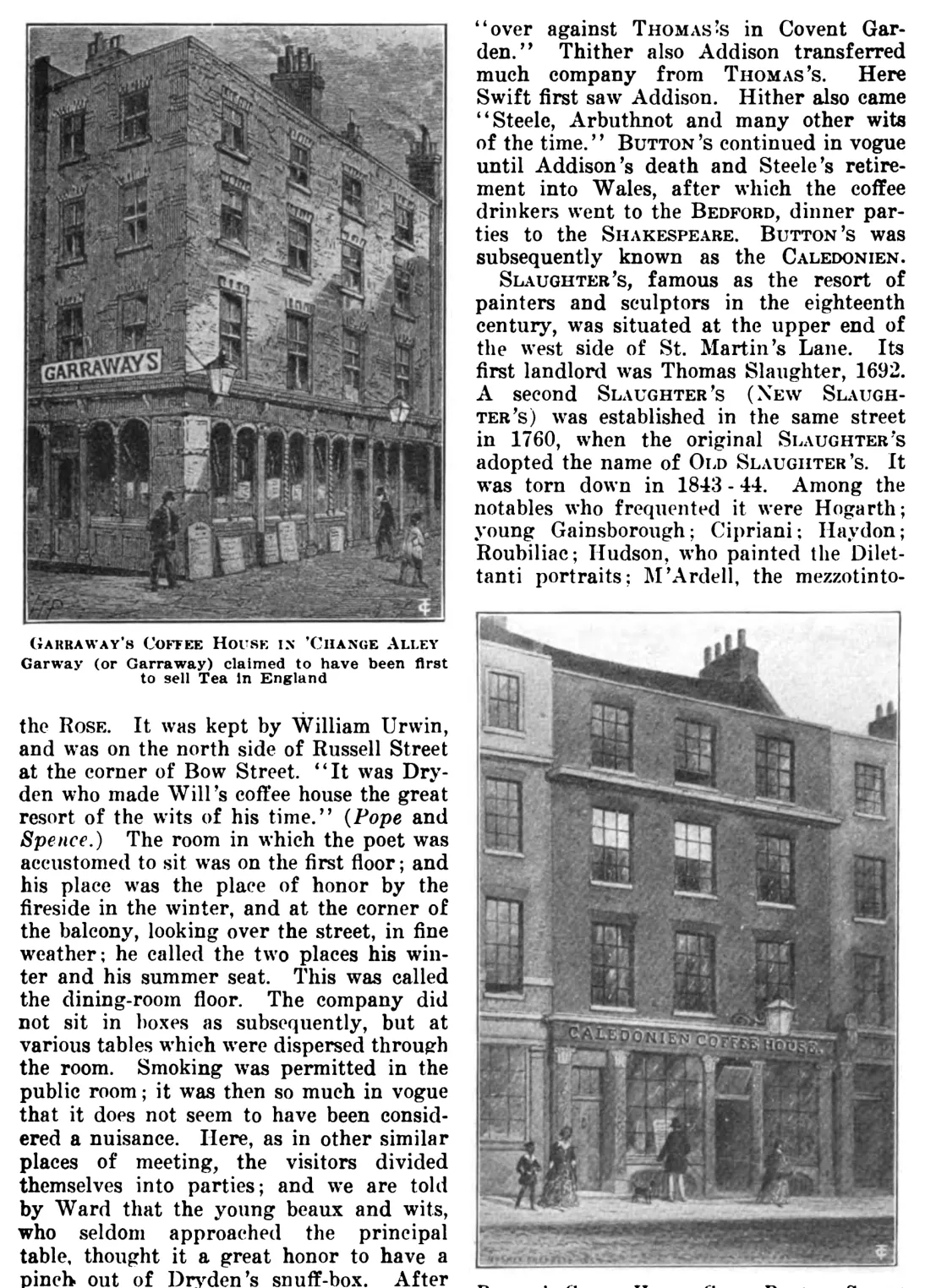 Button's Coffee House, Great Russell Street