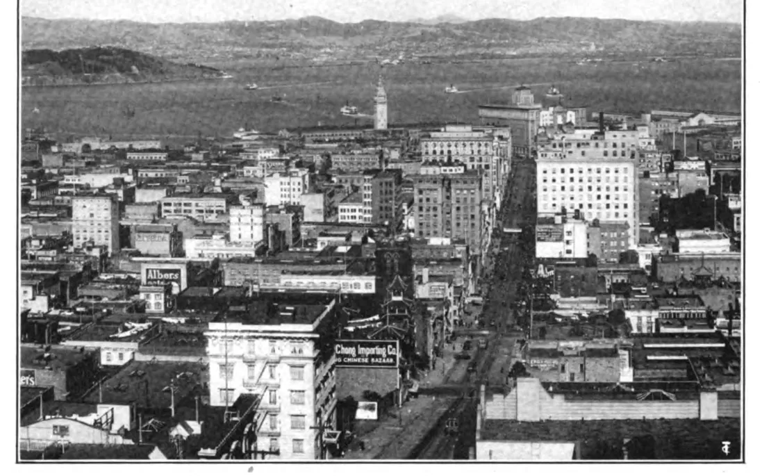 Vue du quartier du café de San Francisco