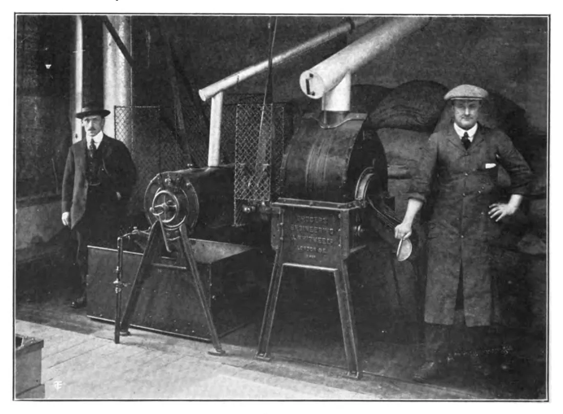 Torréfacteurs Faulder et Simplex dans une usine anglaise