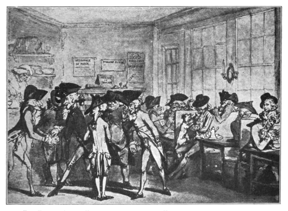 Le café français de Londres, seconde moitié du XVIIIe siècle