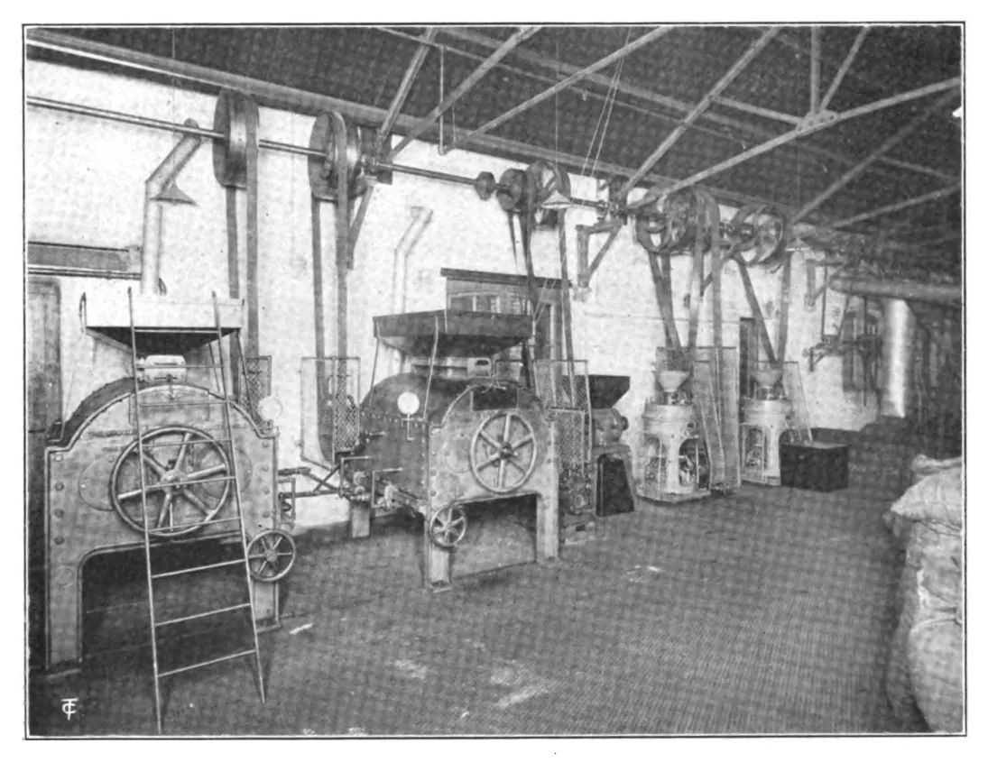 Installation anglaise au gaz, machines Morewood