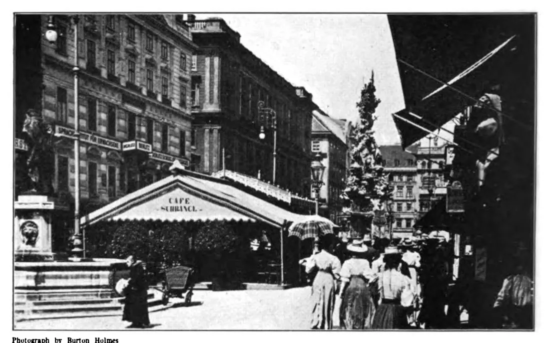 Le café Schrangl, sur le Graben, à Vienne