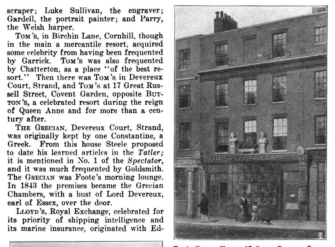 Tom's Coffee House, 17 Great Russell Street